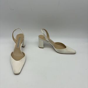 Danielle Frankel Ivory Slingback Heels